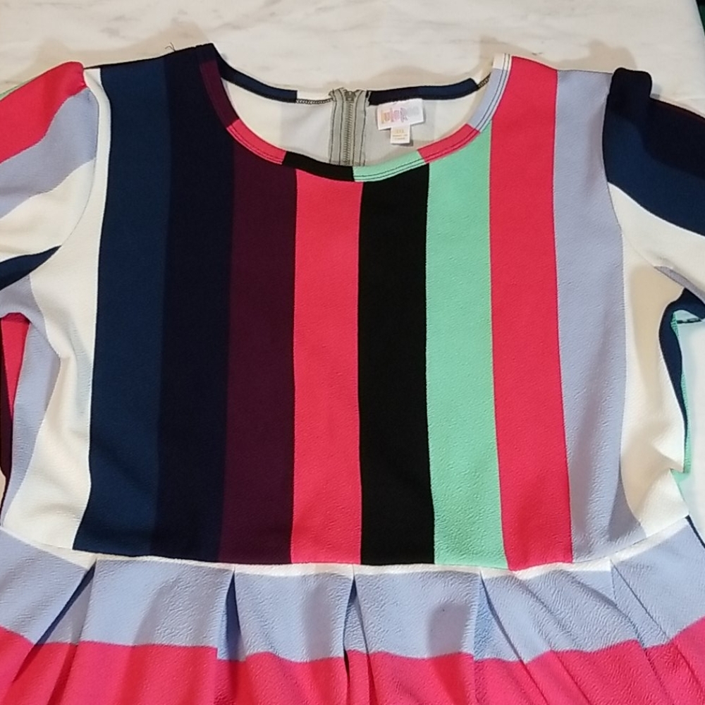 LuLaRoe Striped 3XL Amelia Dress